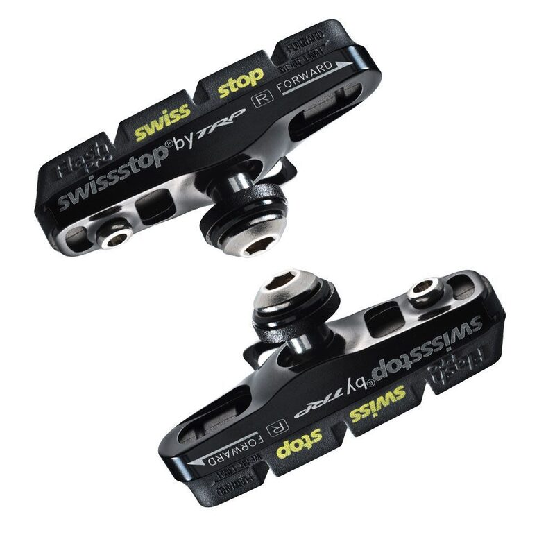 Paire de patins + porte patins SwissStop Flash Pro Full Black Prince