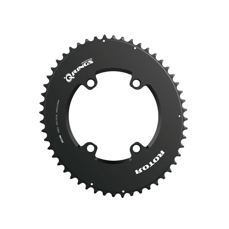 Grand plateau externe ovalisé Rotor Q Rings Spider Mount Aero 110x4