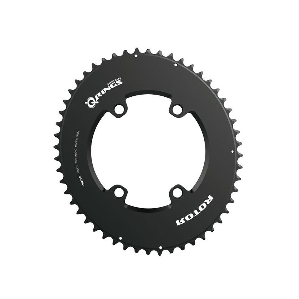 Rotor Q Rings Spider Mount Aero 110x4 ovalised outer chainring