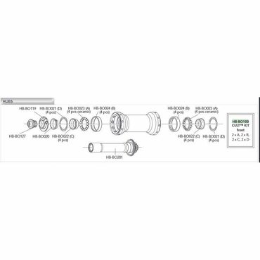 CULT keramische lagerset voor Campagnolo C17 voorwiel