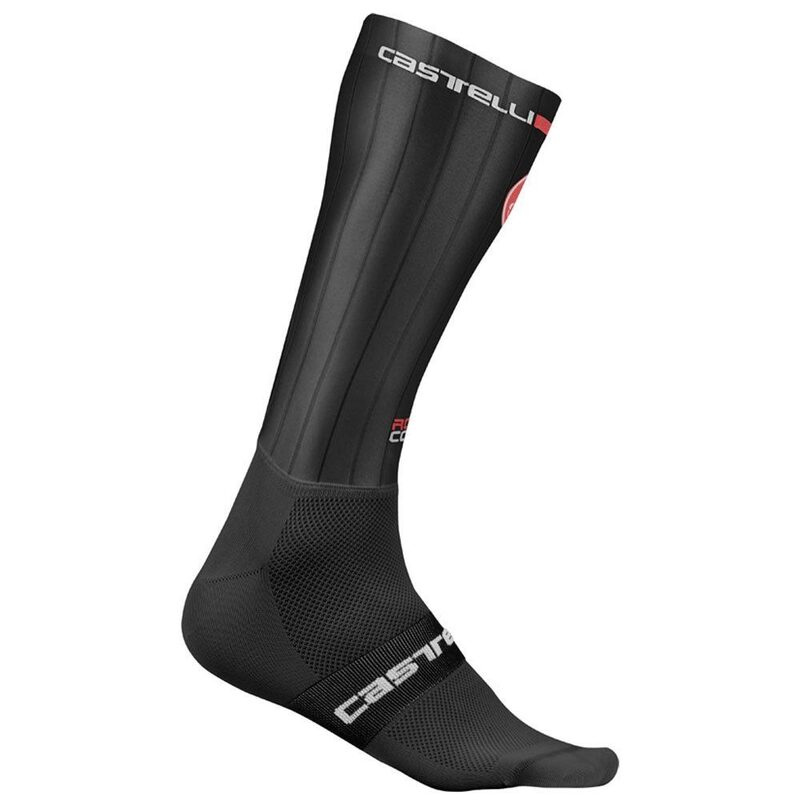 Chaussettes Cyclisme Castelli Fast Feet 3 - Aérodynamiques, Respirables - 92% Polyamide, 8% Élasthanne