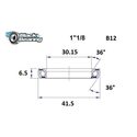 Roulement de direction Black Bearing B12 1"1/8 30.15x41.5x6.5 mm 36x36°
