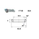 Roulement de direction Black Bearing B14 1"1/8 30.5x41.8x8 mm 36x45° Roulement de direction Black Bearing B14 1"1/8 30.5x41.8x8 mm 36x45°