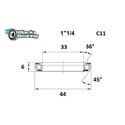 BlackBearing C11 1"1/4 33x44x6 mm 36x45° stuurlager