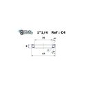 BlackBearing C4 1"1/4 35x47x8 mm 45x45° balhoofdlager