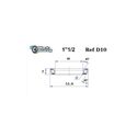 Roulement de direction BlackBearing D10 1"1/2 40x51.9x7 mm 45x45°