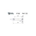 Roulement de direction BlackBearing D2 1"1/2 40x52x7 mm 45x45°