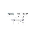 Roulement de direction BlackBearing D7 1"1/2 40x51x7 mm 45x45°
