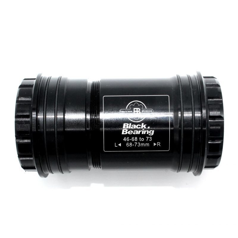 Boitier de pédalier BlackBearing B5 Pressfit30 46x68-73 mm axe 24 mm et GXP acier