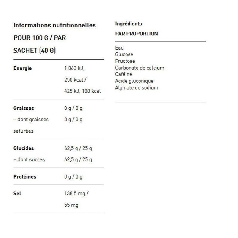 Vloeibare energiegels Maurten Gel 100 Caf 100 40 g