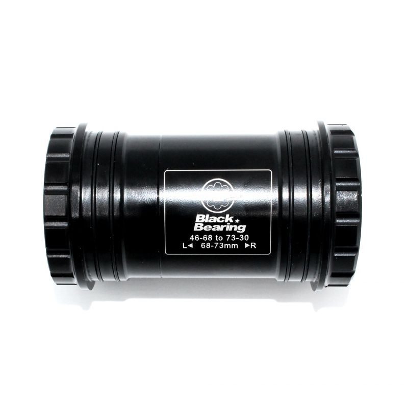 Boitier de pédalier BlackBearing C Pressfit30 46x68-73 mm axe DUB céramique