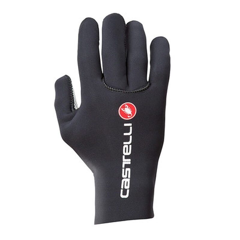 Photo Gants vélo hiver et pluie Castelli Diluvio C Noir noir rouge XXL