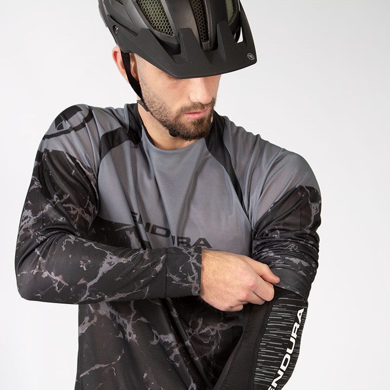 Maillot De VTT à Manches Longues Setup Dabhand - Noir, Coupe Relax, Tissu FastDry Et Protection UV