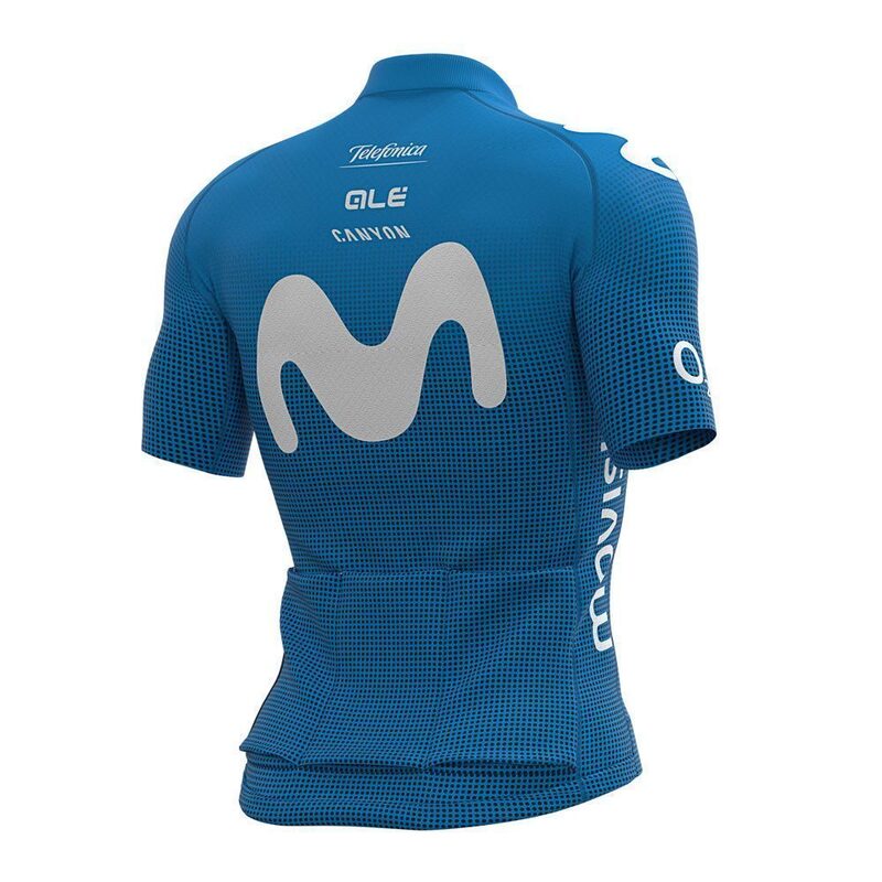 Maillot v lo manches courtes Al Cycling PRR quipe prof Movistar
