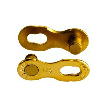 Lot de 2 attaches rapides chaîne vélo KMC 11v Ti-N Gold