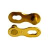 Lot de 2 attaches rapides chaîne vélo KMC 11v Ti-N Gold
