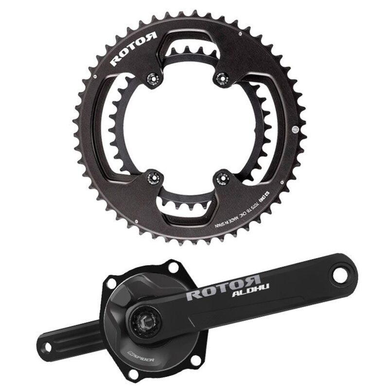 Rotor INspider Direct Mount vermogensmeter crankstel met NoQ kettingbladen