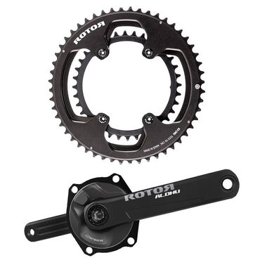 Pédalier capteur de puissance Rotor INspider Direct Mount avec plateaux NoQ