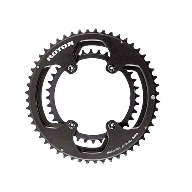 Rotor INspider Direct Mount vermogensmeter crankstel met NoQ kettingbladen