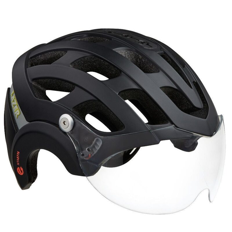 Casque vélo urbain E-bike Lazer Anverz NTA noir avec LED