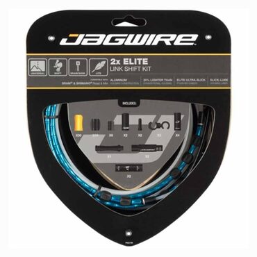 Kit câbles et gaines dérailleurs vélo route Jagwire Road 2xElite