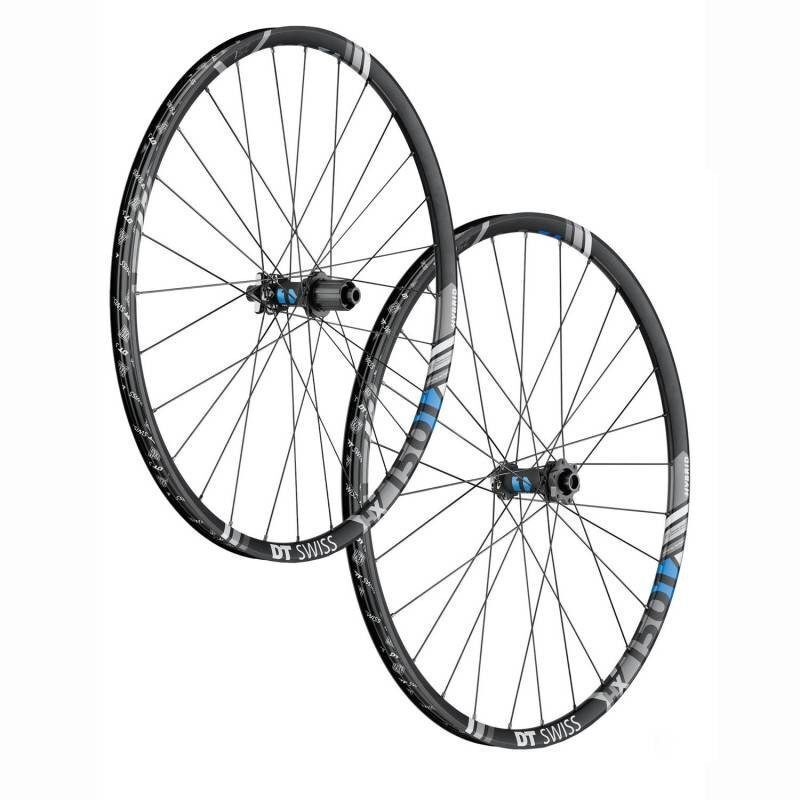Roues VTT E-Bike 27,5 pouces DT Swiss HX 1501 Spline ONE 30 6 trous Boost tubeless ready
