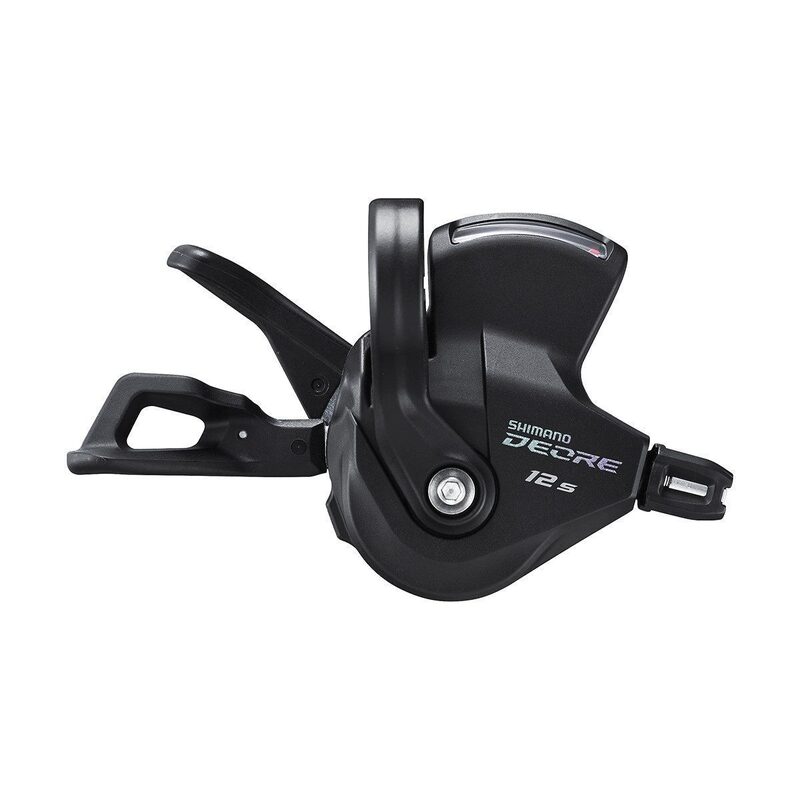 Manette droite VTT Shimano Deore SL-M6100-IR 12 vitesses à collier avec indicateur de vitesses