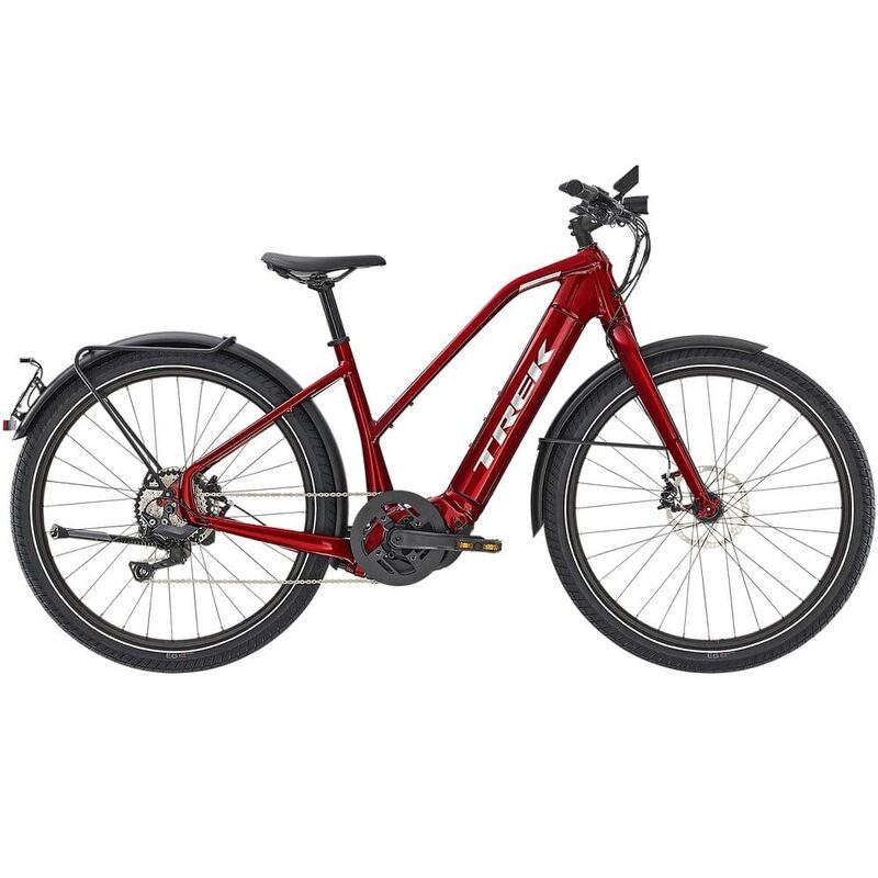 Velo Urbain Vtc Electrique Femme Trek Allant 8s Stagger 2020 Red