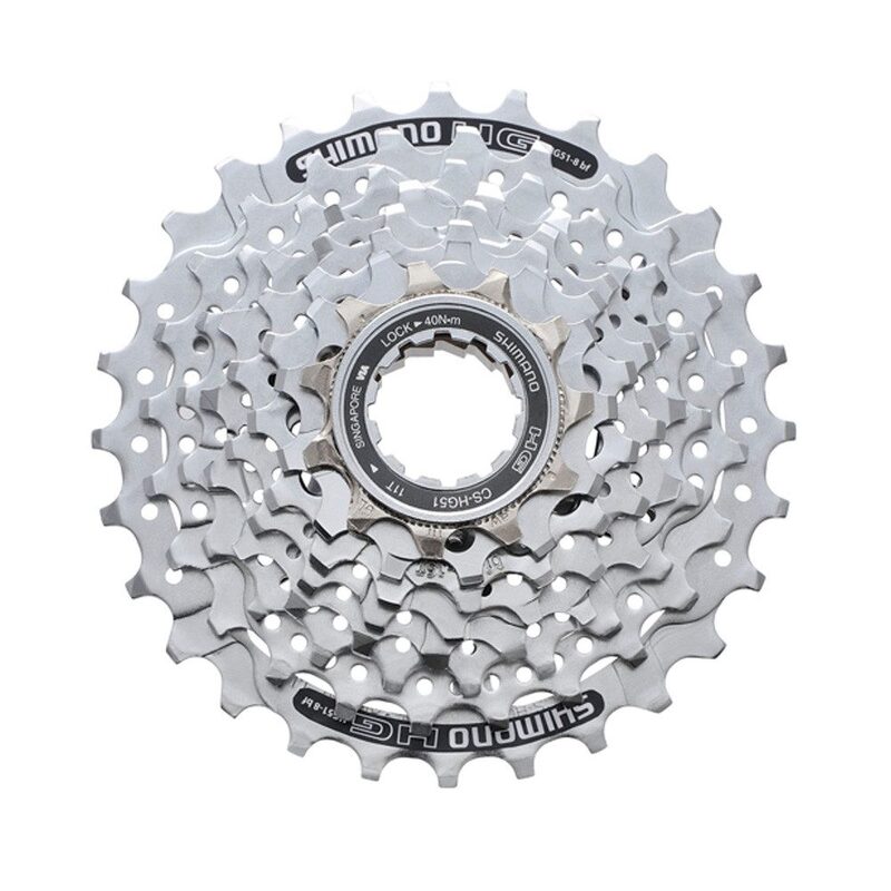 Shimano Alivio CS-HG51-8 8-speed cassette voor racefietsen en hybride fietsen
