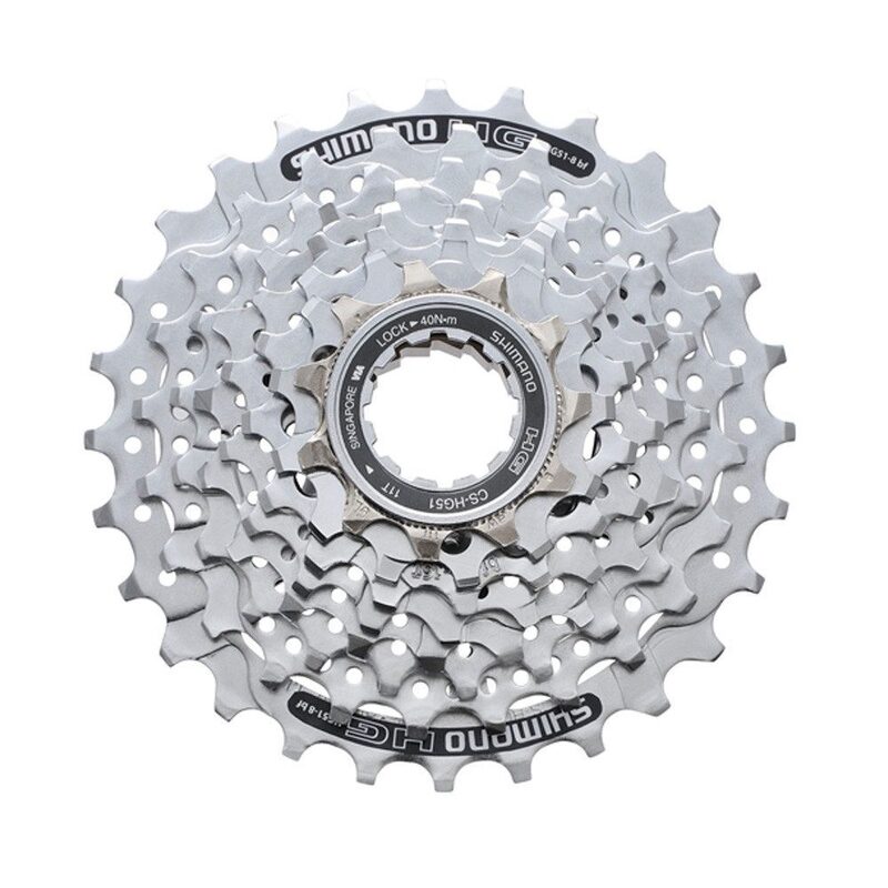 Cassette vélo route et VTC Shimano Alivio CS-HG51-8