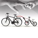 Barre de traction et remorquage vélo enfant Peruzzo Trail Angel