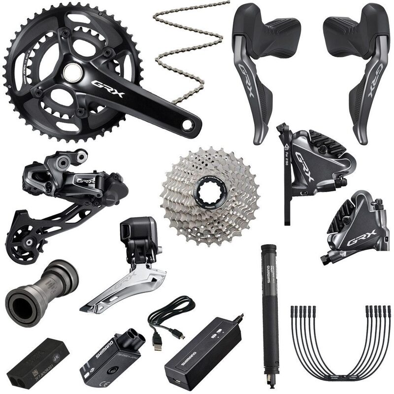 Elektrische groep Gravel Shimano GRX Di2 RX815 Disc 2X11 versnellingen 3 poorten