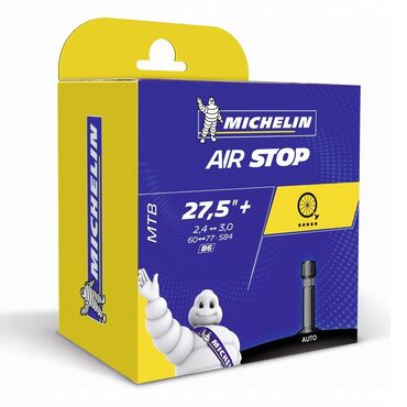 Chambre à air VTT 27.5+ pouces Michelin Air Stop 27.5+x2.4-3.0