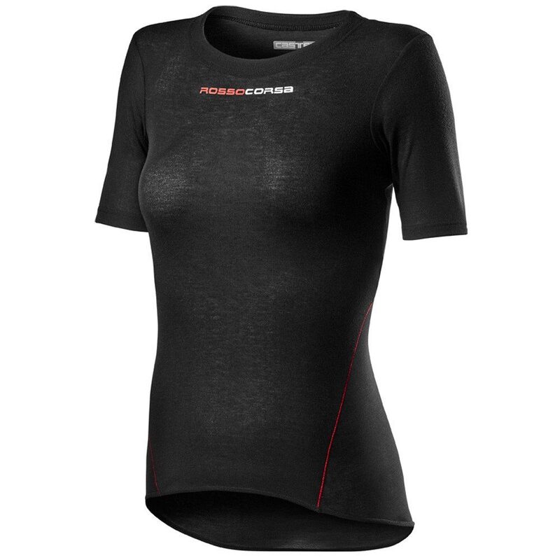 Sous maillot vélo manches courtes femme Castelli Prosecco Tech