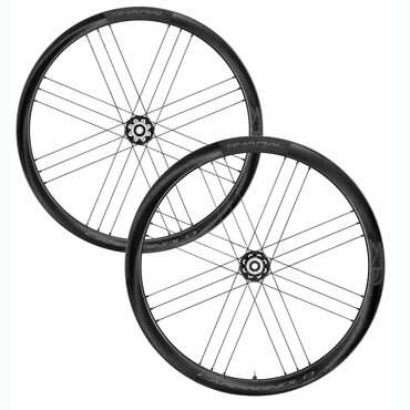 Campagnolo Shamal Carbon Disc Brake WH-21 Dark Label racefietswielen met banden
