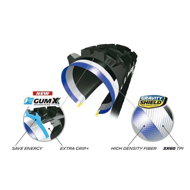 Pneu VTT E-bike 29 pouces avant Michelin E-Wild Tubeless Ready