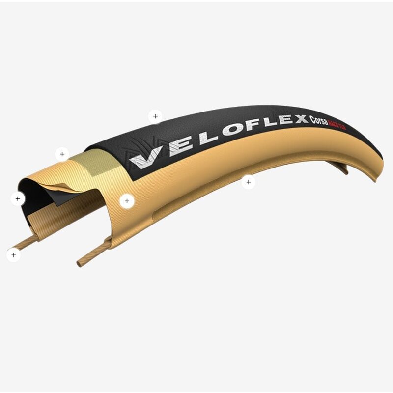 Pneu vélo route Tubeless Ready Veloflex Corsa Race TLR 25