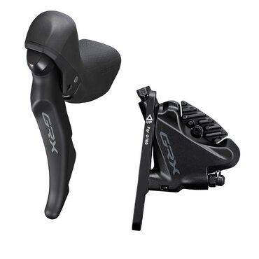 Poignée gauche gravel Shimano GRX mono plateau avec étrier disque hydraulique