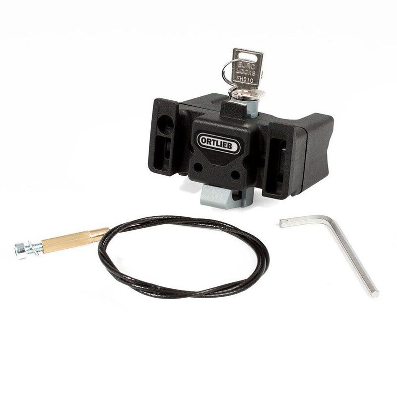Support de fixation pour sacoche avant Ortlieb avec verrou