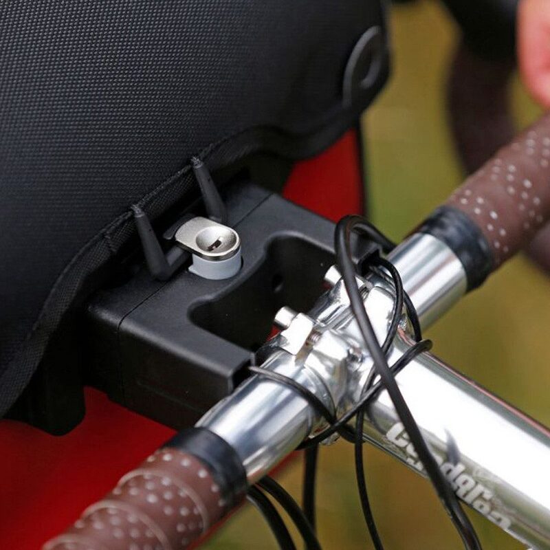 Support de fixation pour sacoche avant Ortlieb avec verrou