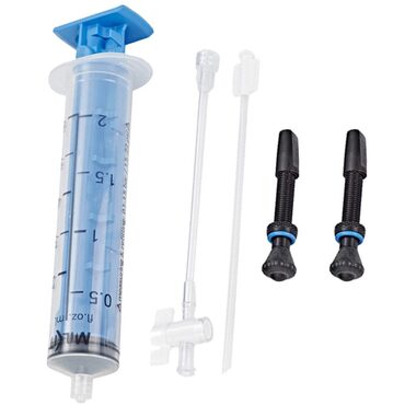 Set met spuit + tubelessventielen Milkit