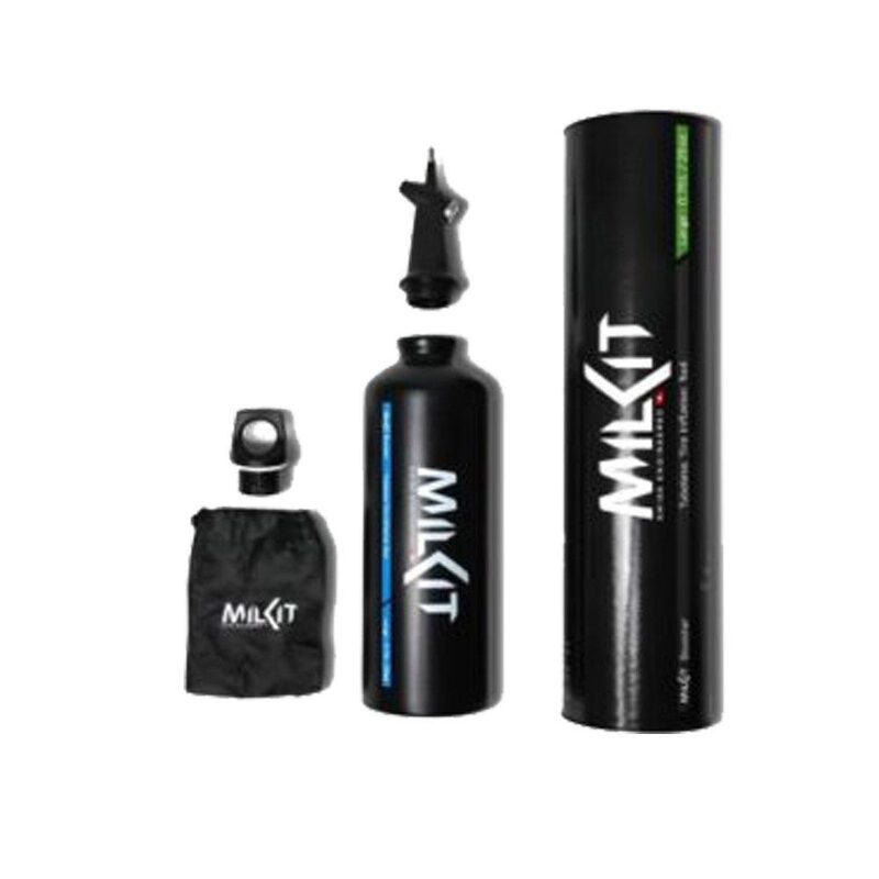 Gonfleur pneus vélo tubeless Milkit Booster haute pression 0,75 L