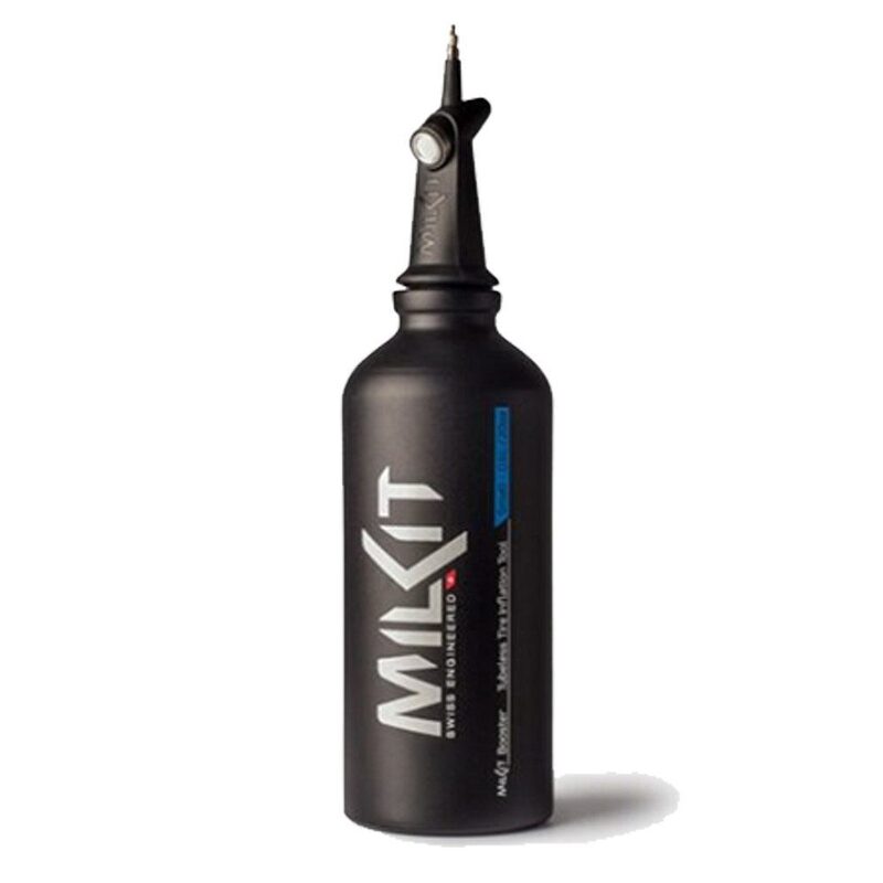 Gonfleur pneus vélo tubeless Milkit Booster haute pression 0,75 L