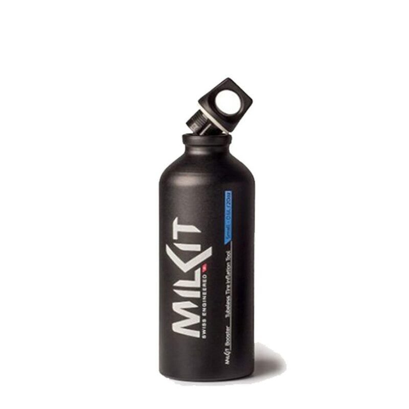Gonfleur pneus vélo tubeless Milkit Booster haute pression 0,75 L