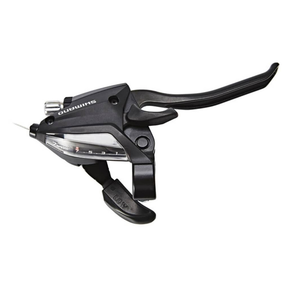 Manopola destra MTB Shimano 7vi ST-EF500, leva freno e cambio