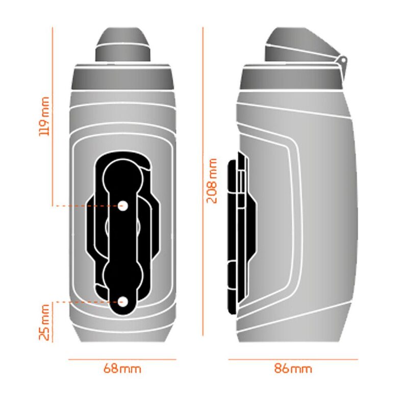 Bidon vélo route et porte-bidon Fidlock avec support Twist 590 ml