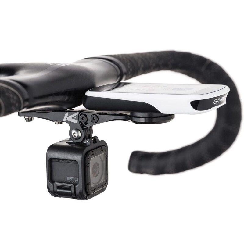 Support K-Edge Garmin pour cintre intégré Splayd ajustable avec support GoPro