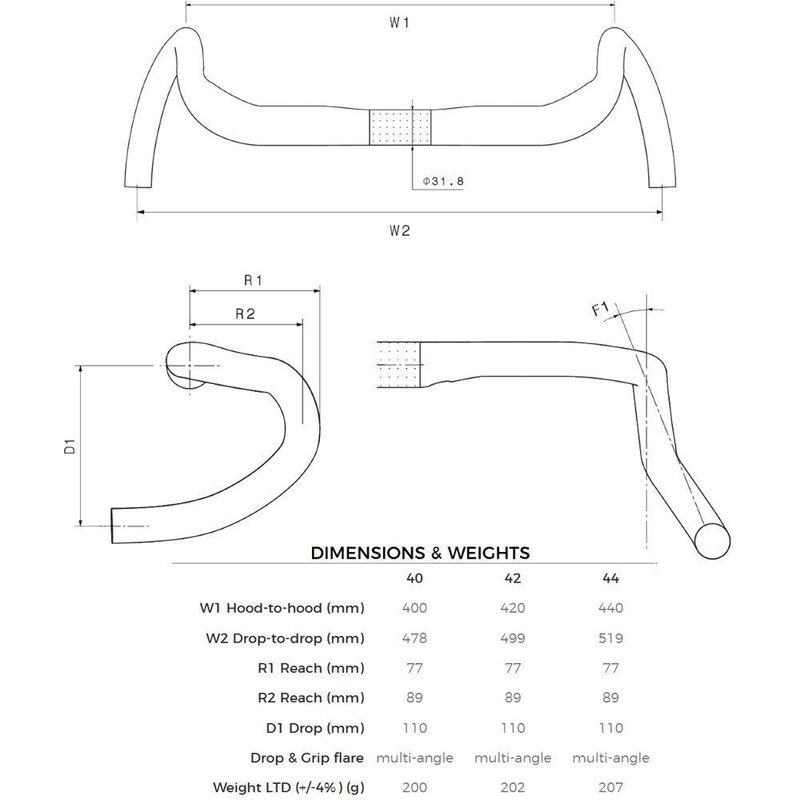 Gravel- en racefietsstuur 3T Superghiaia LTD