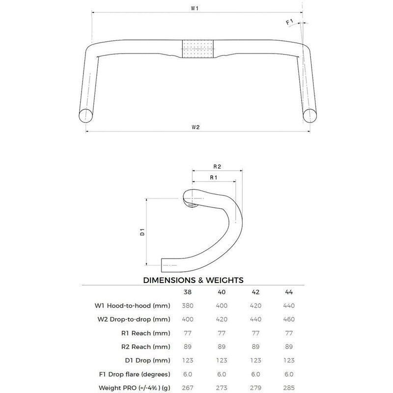 Cintre vélo route 3T Superergo Pro compatible Di2