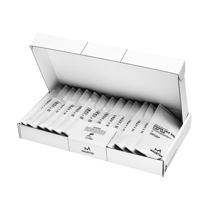 Pakket van 14 zakjes van 83 g Maurten Drink Mix 320 CAF 100 energiedrankpoeder